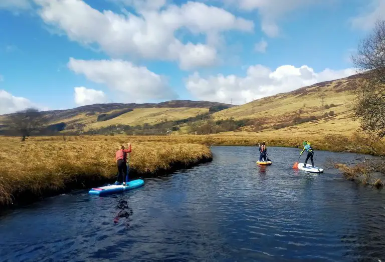 Paddleboarding on Loch Freuchie