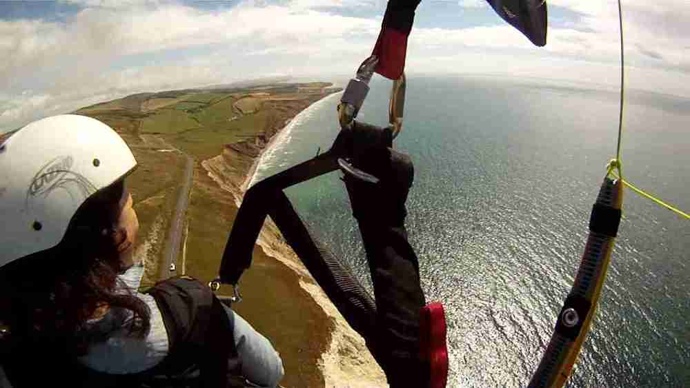Paragliding on the Isle of Wight