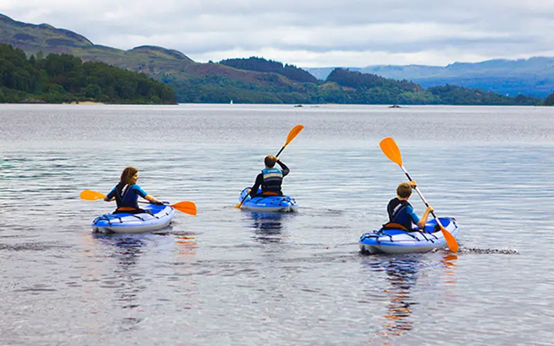 Kayaking in Loch Lomond