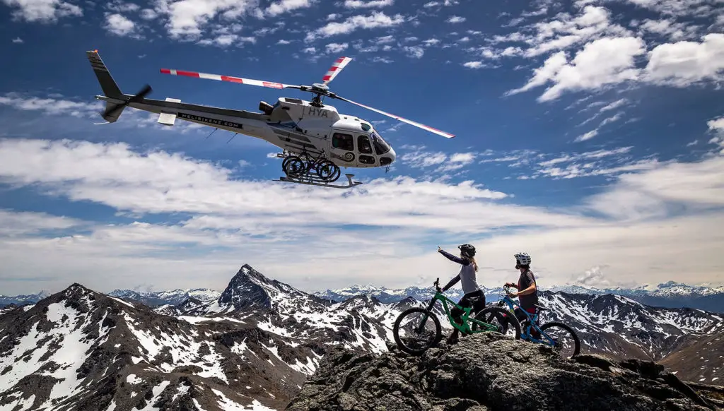 Experience Back Country Mountain Biking by Helicopter